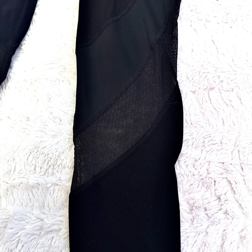 Athleta Black Leggings XS – Mesh Calf Detail | Women’s Activewear - Picture 3 of 7